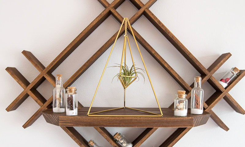 Decor Ideas - Lana Rouse of himmelilana, has designed a collection of modern air plant holders with a geometric shape. #ModernDecor #DecorIdeas #AirPlantHolder #Design