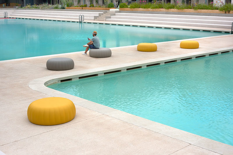 Italian architect and designer Roberto Paoli, has created the Gelée Collection, a group of modern indoor / outdoor furniture pieces that have been inspired by the shape and softness of jelly candy. #ModernFurniture #IndoorFurniture #OutdoorFurniture #FunFurniture