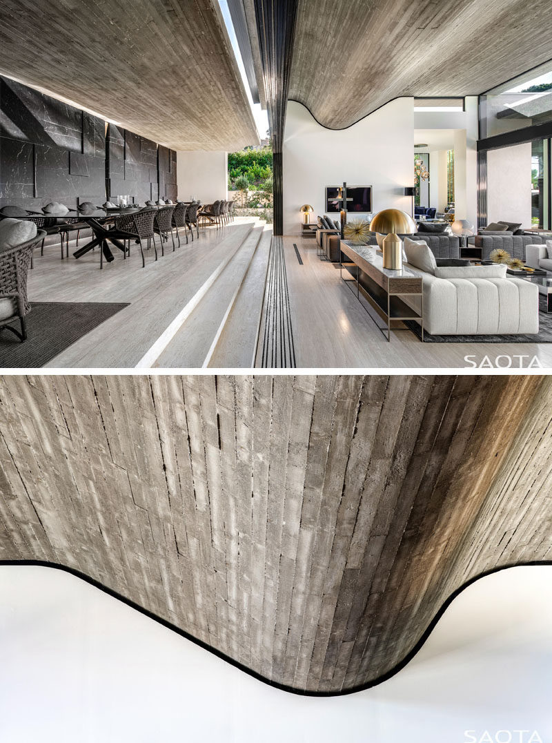 This New House In France Has A Wavy Concrete Ceiling