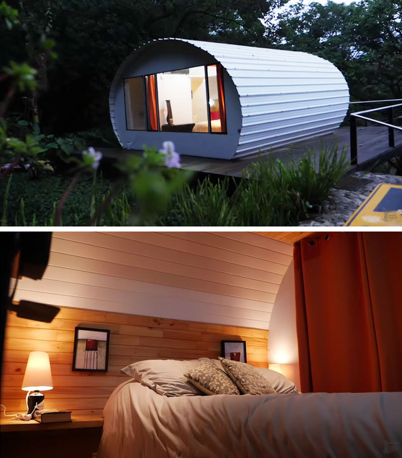 Kaylee of The Nomadic Movement, has shared a video of a modern tiny house that she visited in in Antigua, a city in the central highlands of Guatemala. #ModernTinyHouse #TinyHome #Architecture #SmallLiving #TinyLiving