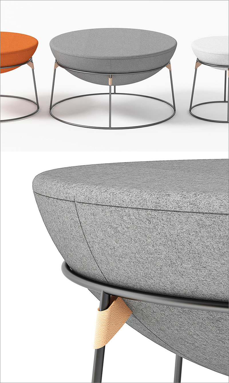 A Design Award Winner - Drum Pouf by Serge Atallah #ADesignAward 