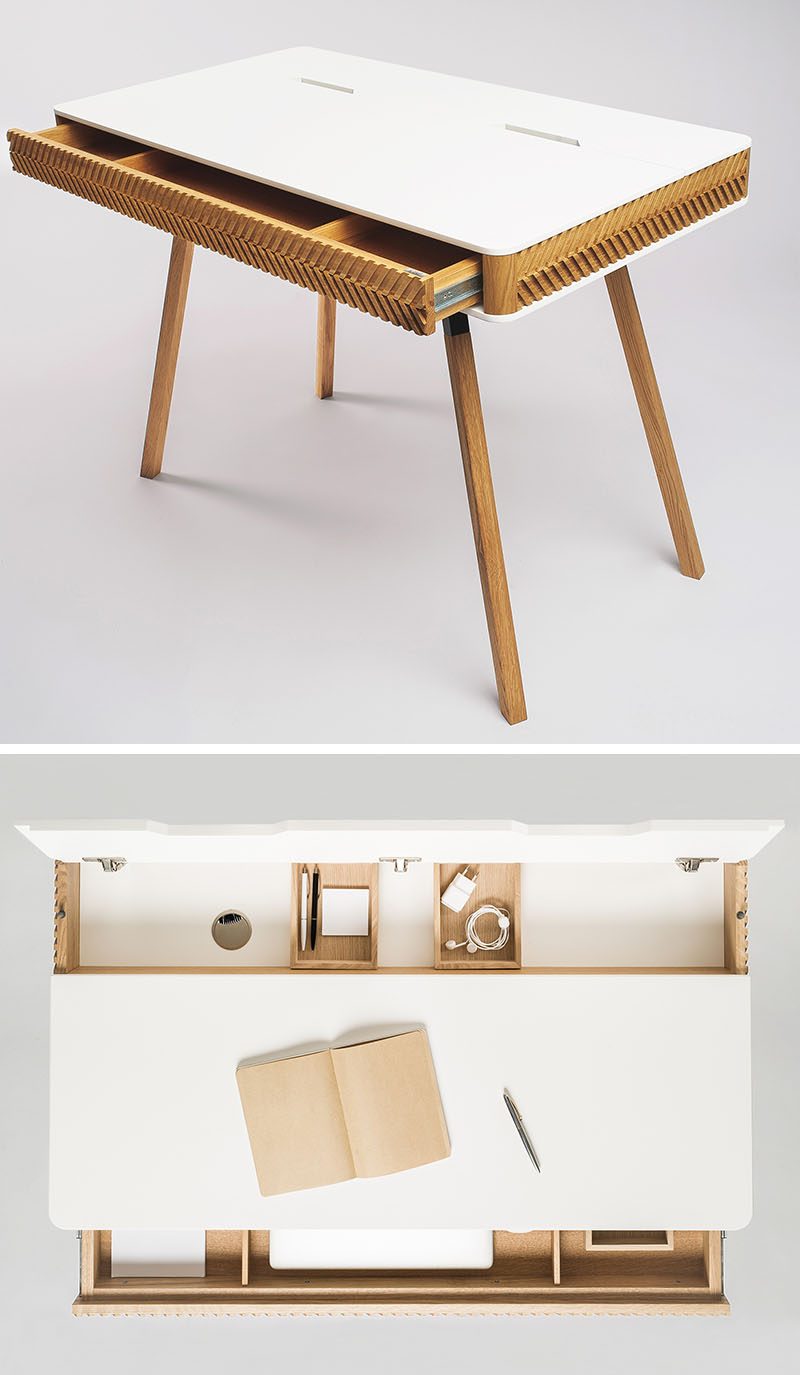 A Design Award Winner - Herringbone Writing Desk by Agne Balke #ADesignAward