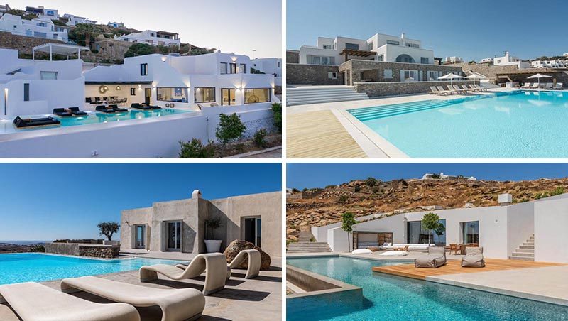 Travel company Kinglike Concierge, have recently added four new properties to their portfolio of vacation villas on the island of Mykonos in Greece. #Mykonos #VacationIdeas #MykonosVillas