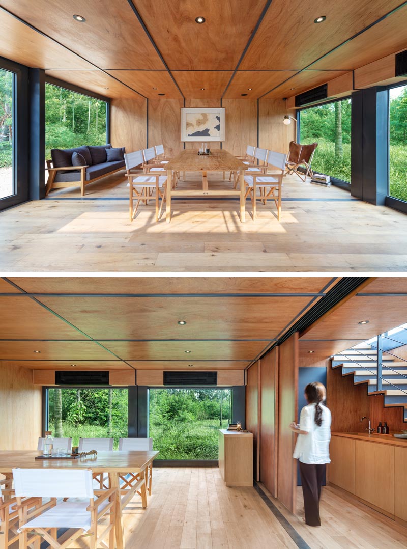 Four Shipping Containers Have Been Used To Create A Marketing Suite