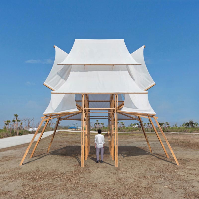 The Sailing Castle Pavilion by Cheng Tsung Feng. #ModernDesign #Sculpture #Pavilion #Design