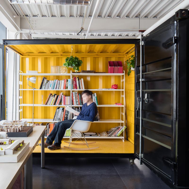 Modern shipping container office. #ShippingContainerOffice