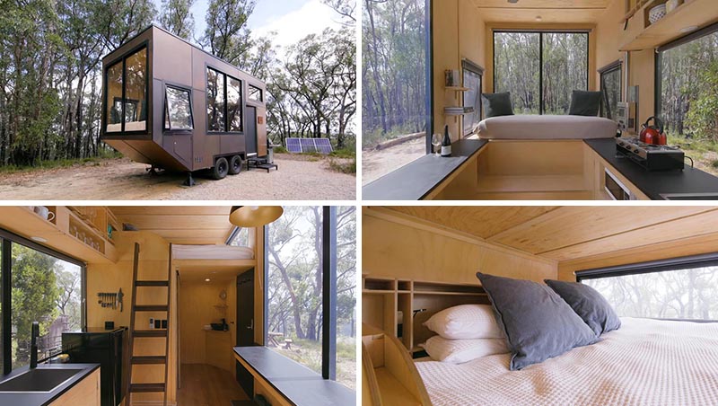 Australian tiny house company CABN has designed Jude, an off-the-grid minimalist tiny house that measures in at just 150 square feet (14sqm). #MinimalistTinyHouse #TinyHome