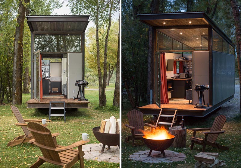Wheelhaus designs and builds tiny homes, and their latest creation is the RoadHaus Wedge RV, that has modern architecture, measures in at 250 square feet (23sqm), and includes an outdoor deck. #TinyHouse #TinyHome #Architecture