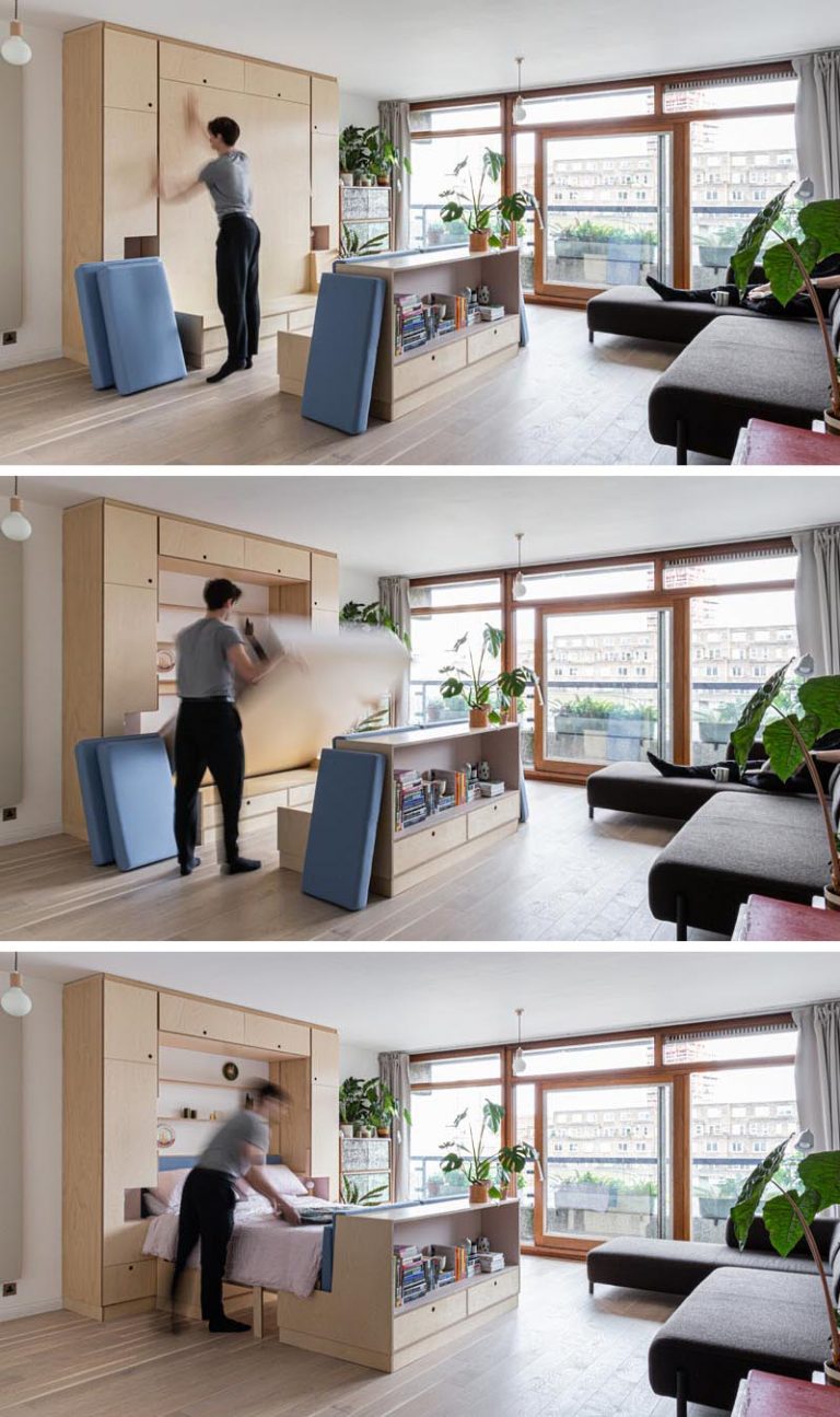 MultiFunctional Furniture Makes This Small Apartment A Livable Space
