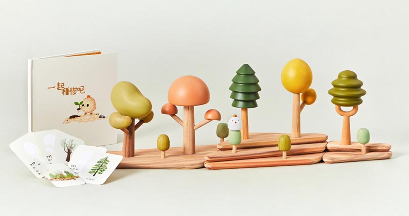 GrowForest Educational Learning Toy by Peishan Cai, Wanling Gao and Haochun Hu.