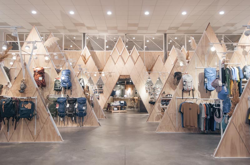 Wood Mountains designed for an outdoor goods retailer.