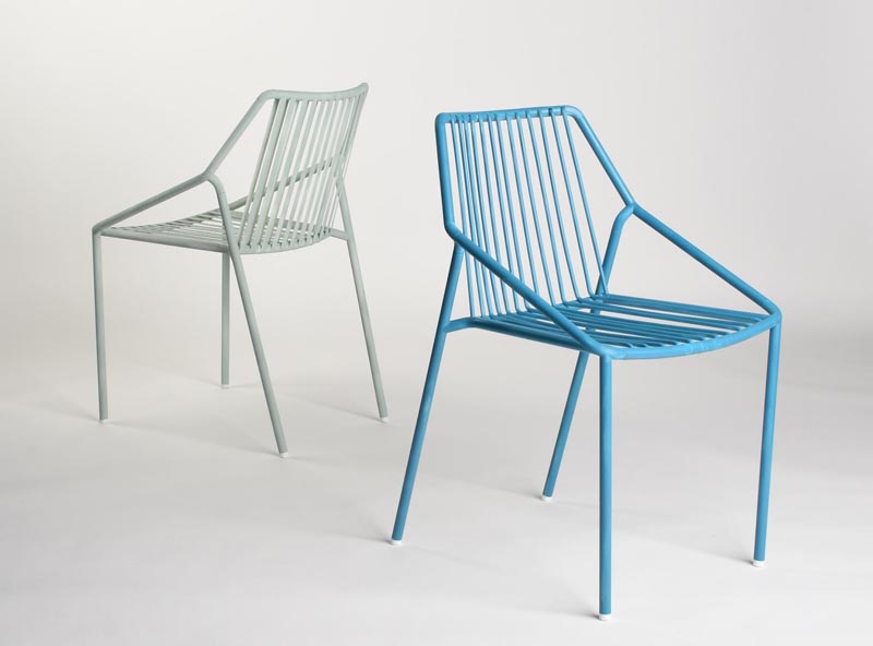 A modern outdoor chair.