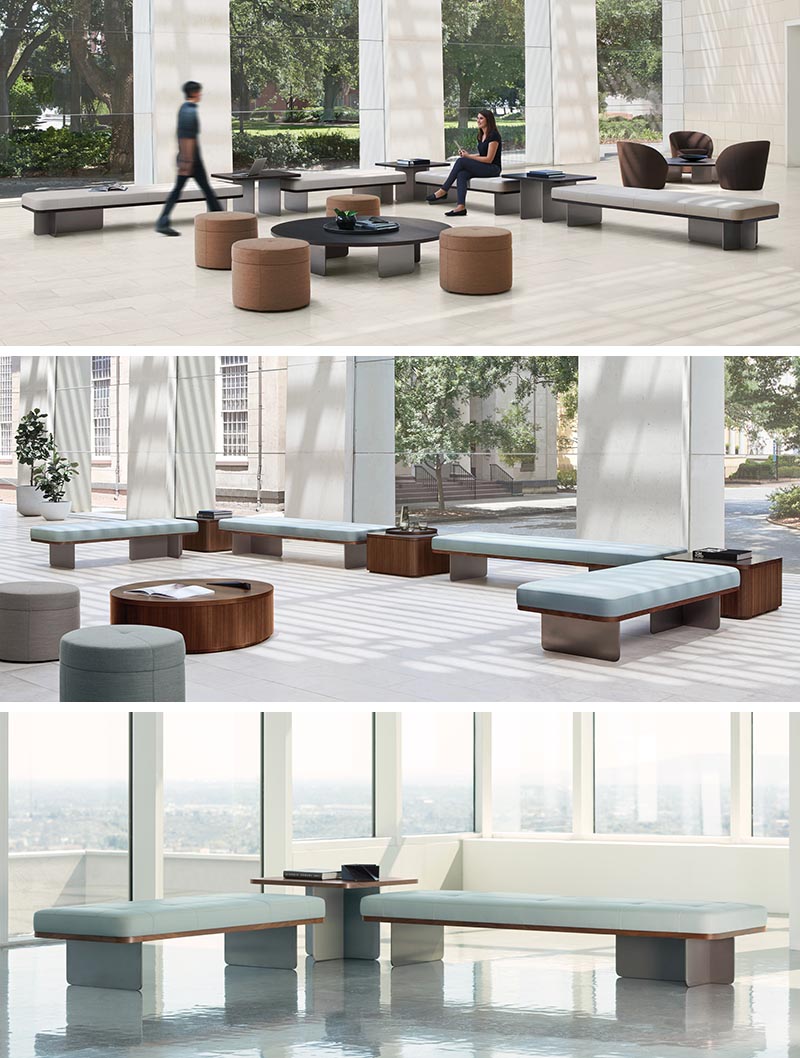 Terry Crews has designed Elevation, a modular system of benches, ottomans, and tables