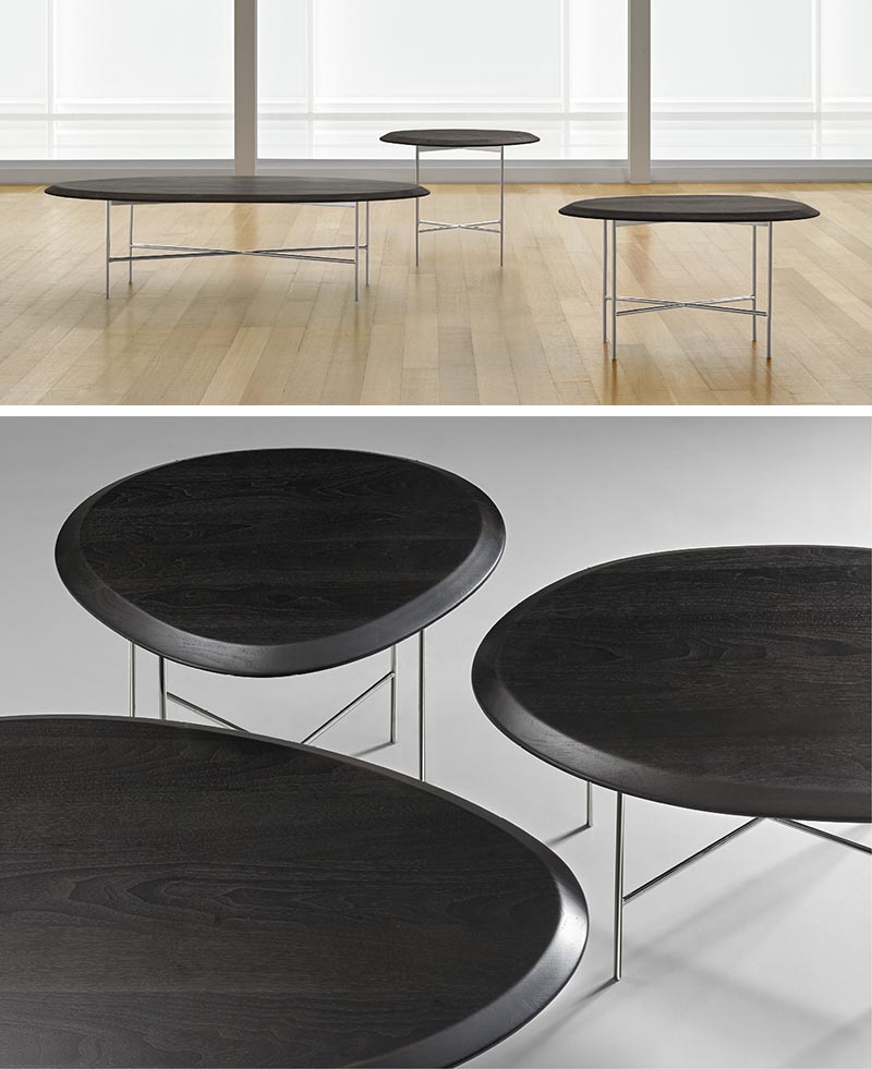 Terry Crews has designed Float, a 1'' thick, organically shaped side table with a solid walnut top.