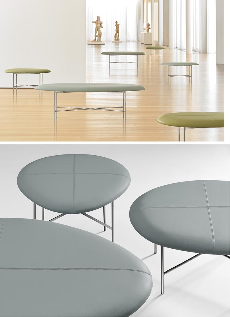 Terry Crews has designed Aire, a minimalist bench with a curved organic shape.