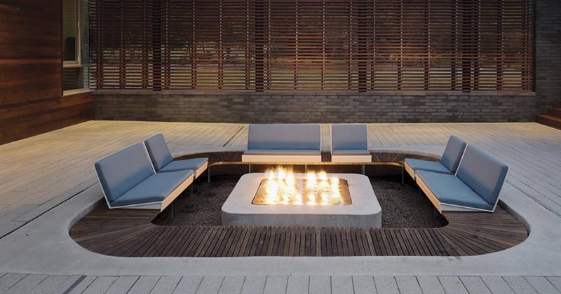 An Outdoor Fire Pit Is The Perfect Place For Late Night Conversations
