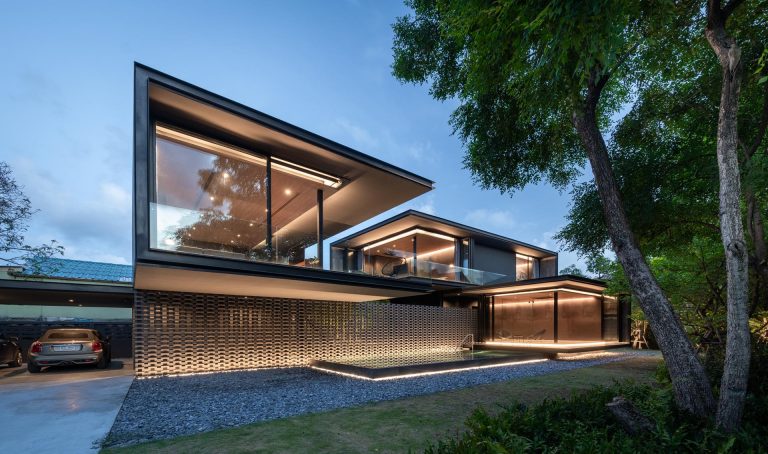 Lighting Is An Important Design Feature On This Modern House