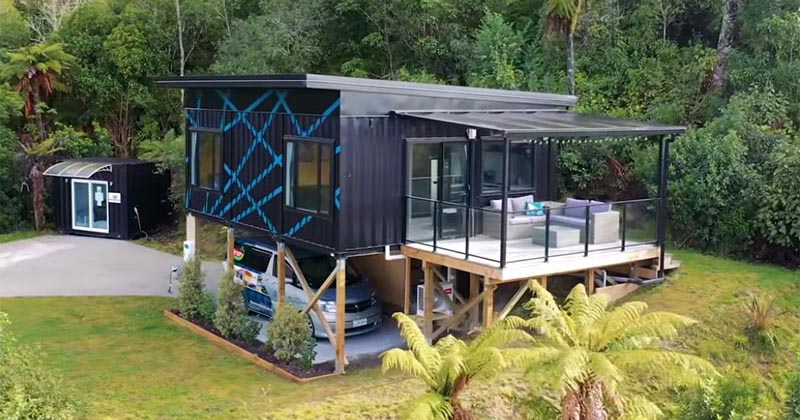 This Woman Designed Her Own Small House Made From 3 Shipping Containers
