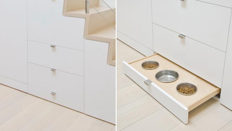 These Pet Food Bowls Are Designed To Be Hidden Away When Not In Use