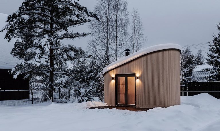 The Design Of This Small Backyard Building Was Inspired By Traditional Scandinavian BBQ Houses