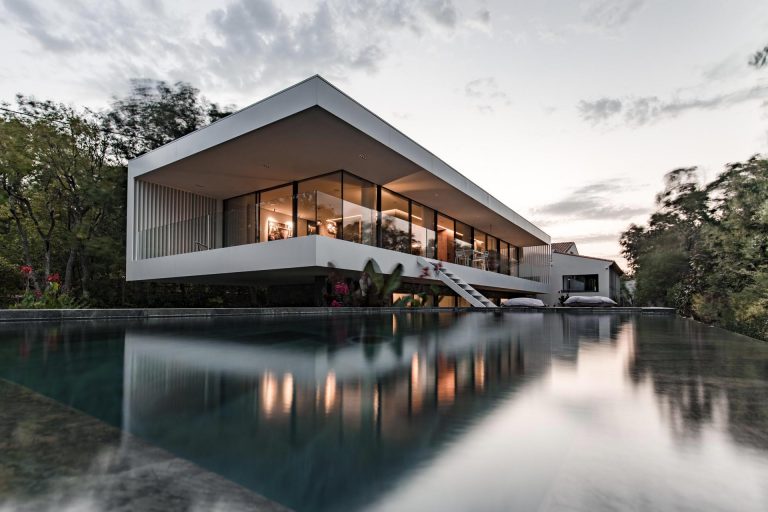 A Long Extension Was Added To This House In France