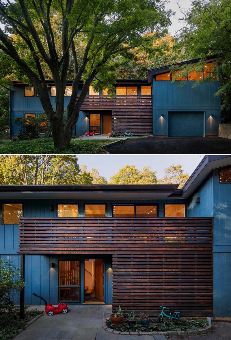 Before & After - This Remodeled Home Was Renewed With A Bold Blue ...