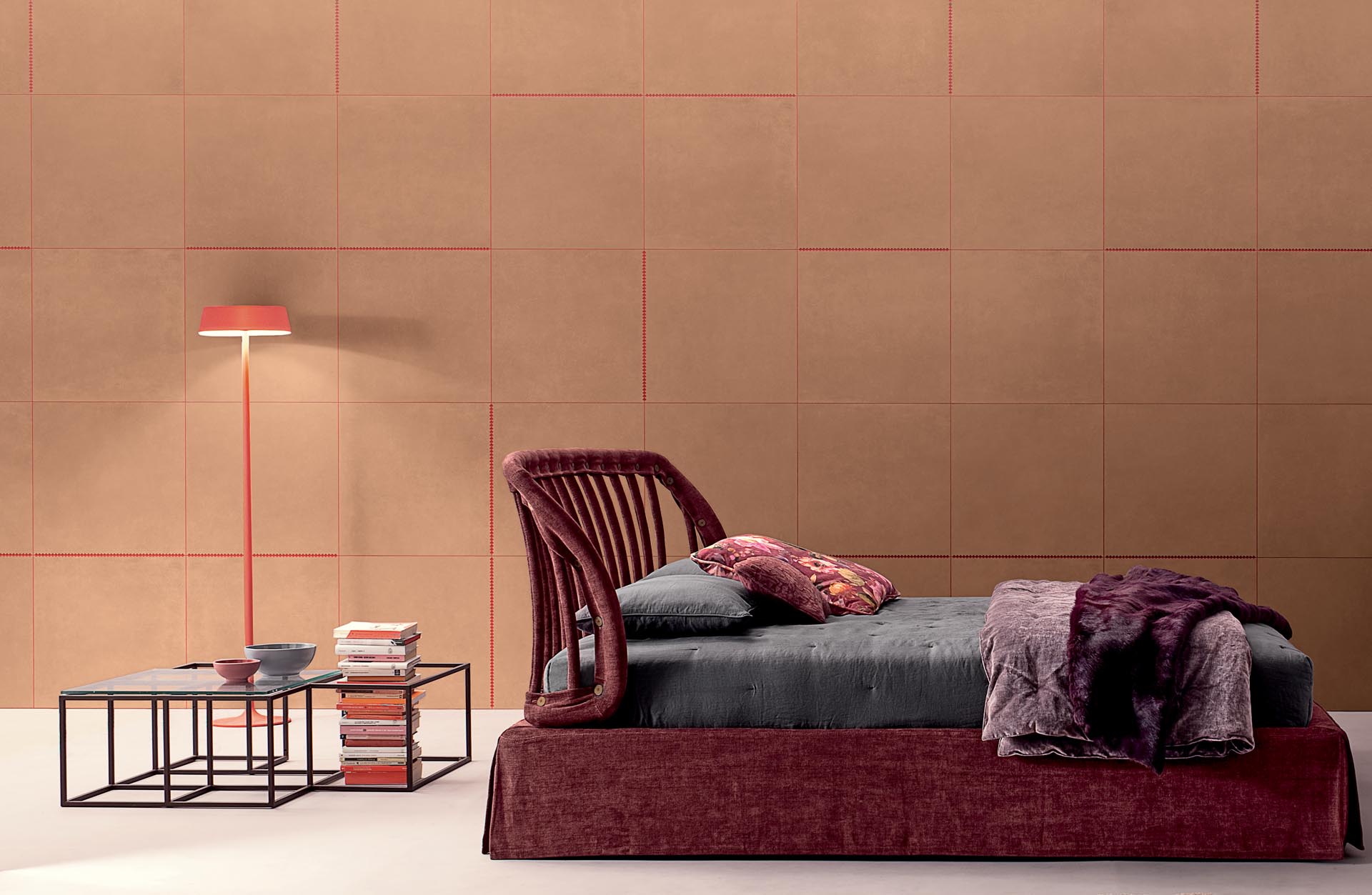 Earthy tiles with a natural tone that's inspired by Fall (Autumn).