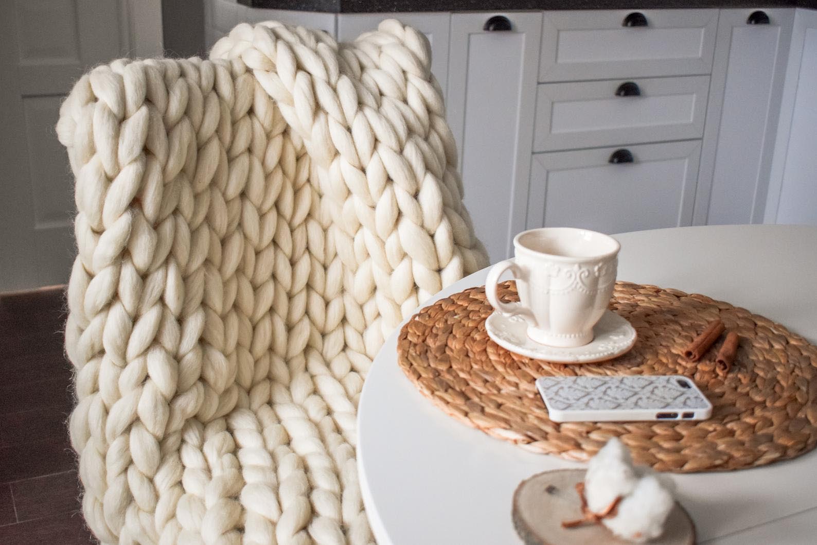 Gift Idea - Chunky Knit Blanket