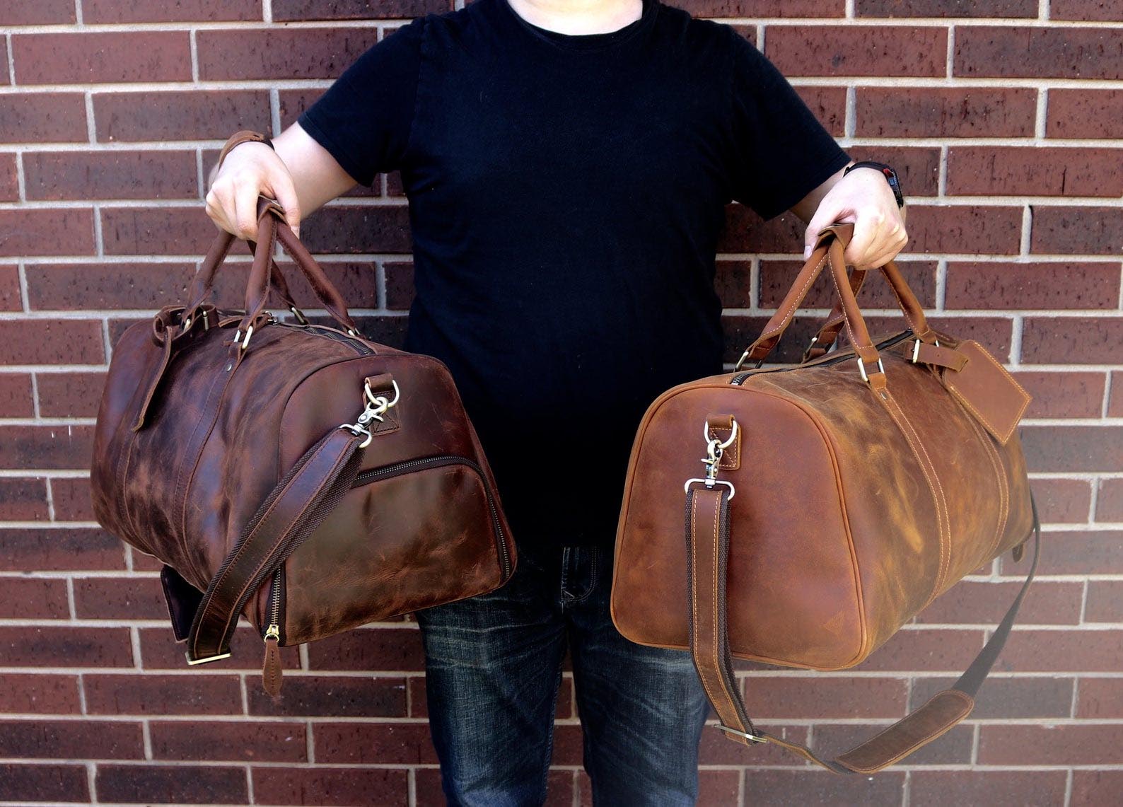 Gift Idea - Leather Duffle Bag