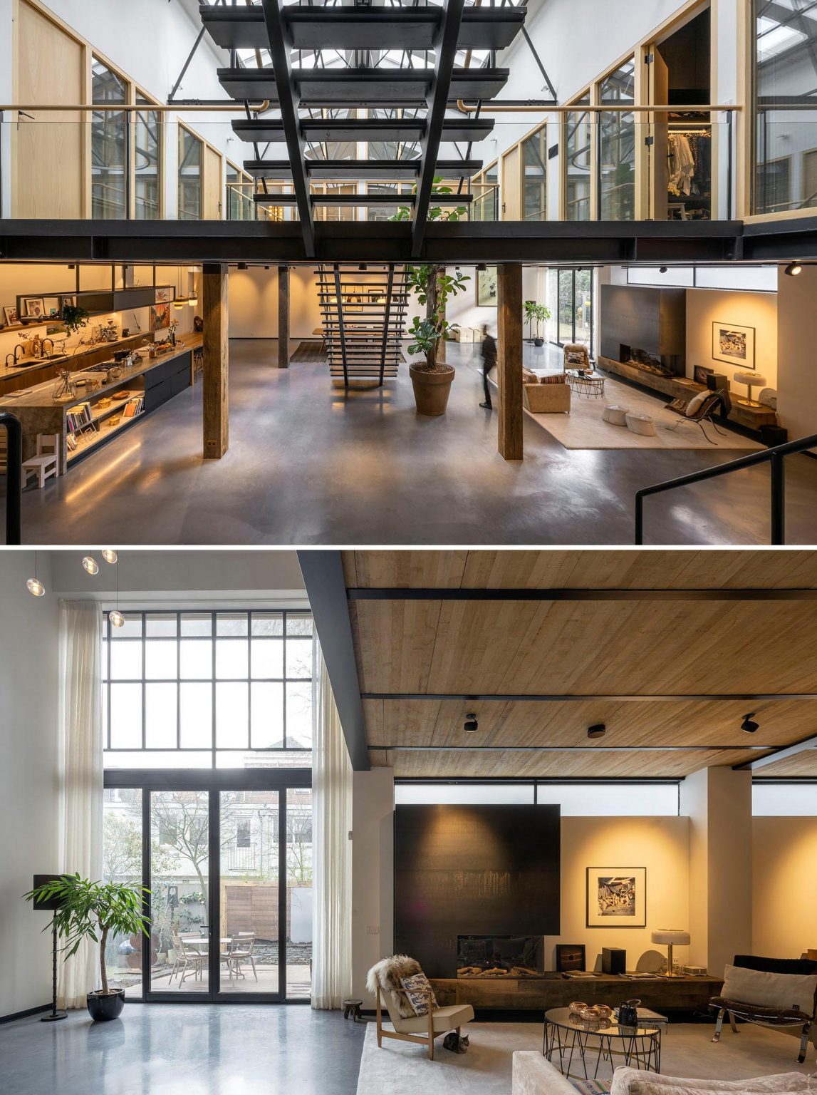 View of This Remodel Project Transformed An Old Sports Gym Into A Home