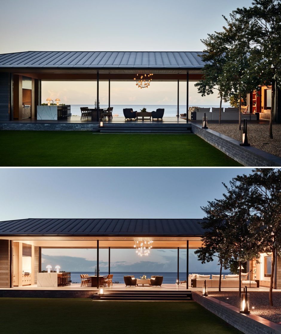 The Walls Of This Home Surrounding The Living Room, Kitchen, And Dining ...