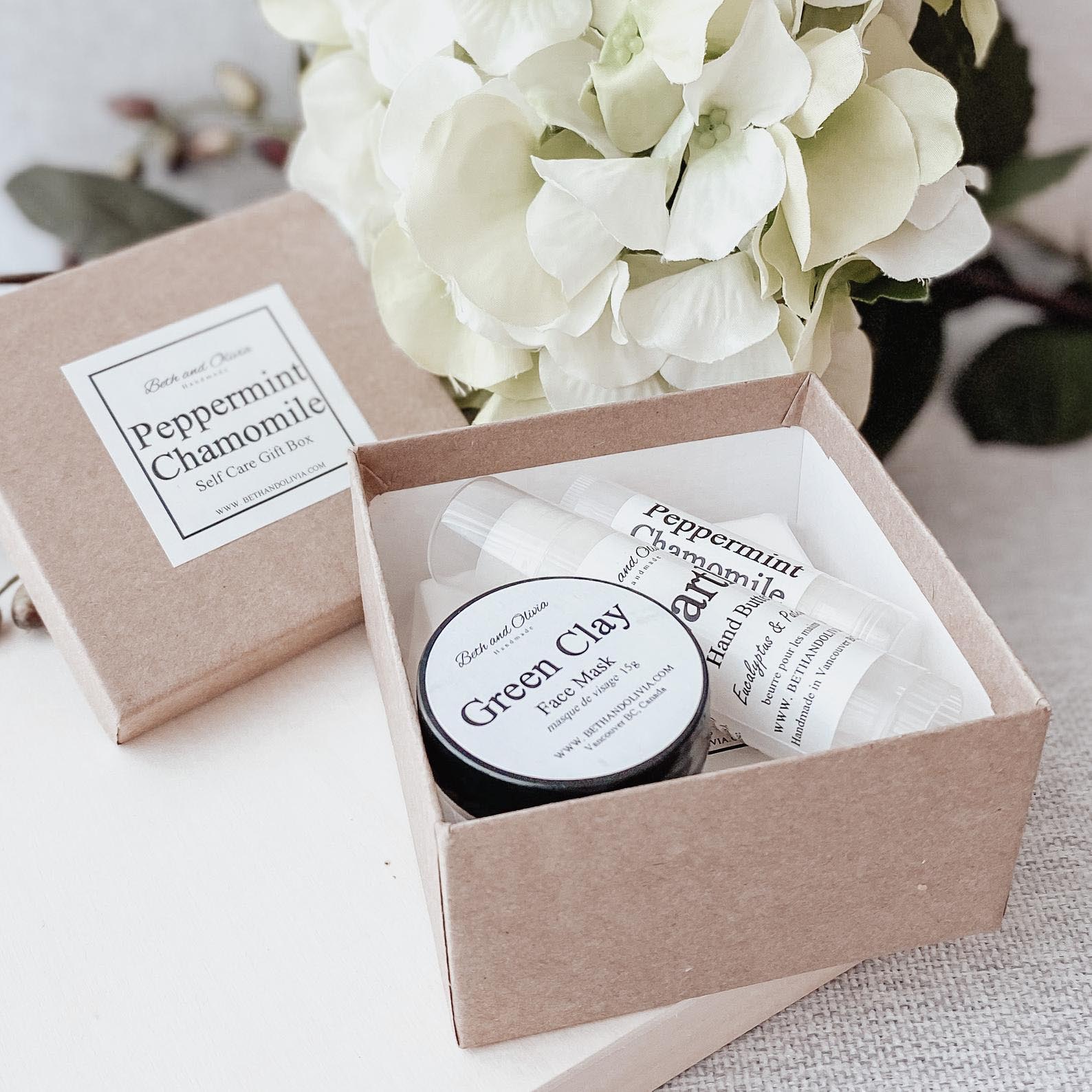 Gift Idea - Peppermint Chamomile Self Care Gift Set