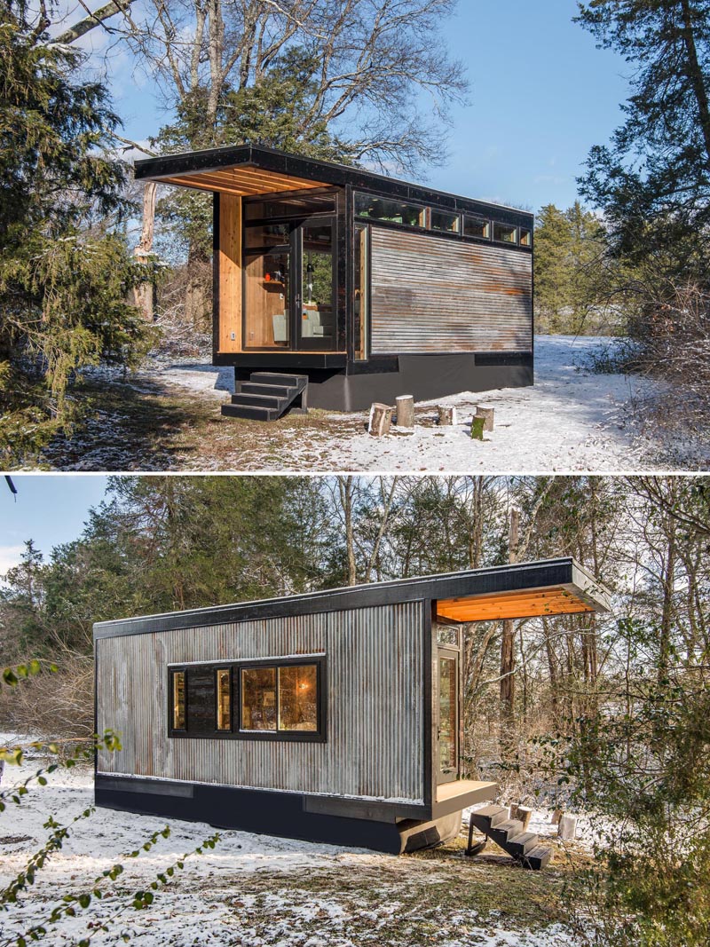 This Tiny House With Corrugated Metal Siding Was Designed 