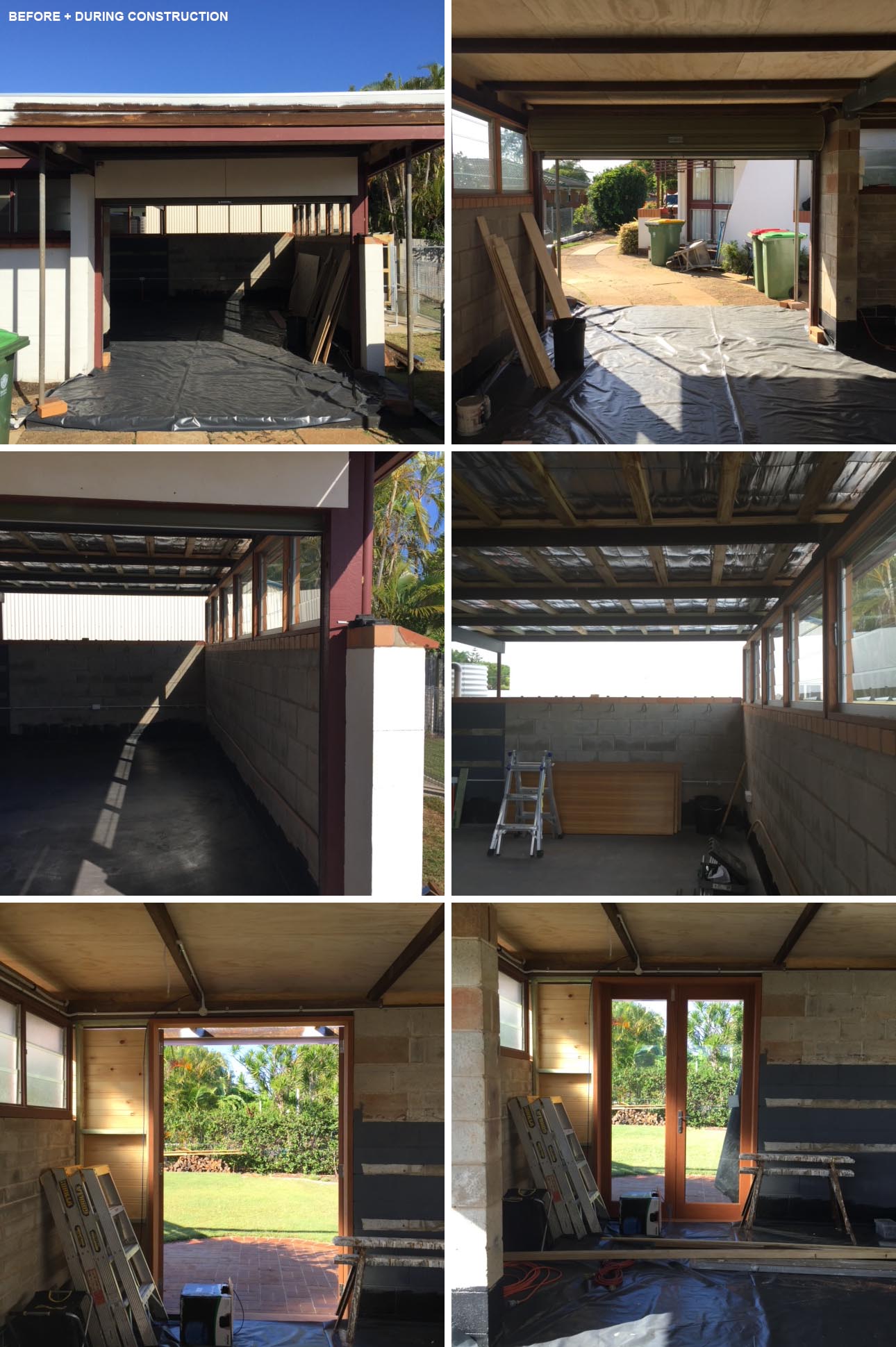 BEFORE PHOTOS - A converted carport acts as an office for 4-5 people, and can be transformed into a secondary suite if needed one day.