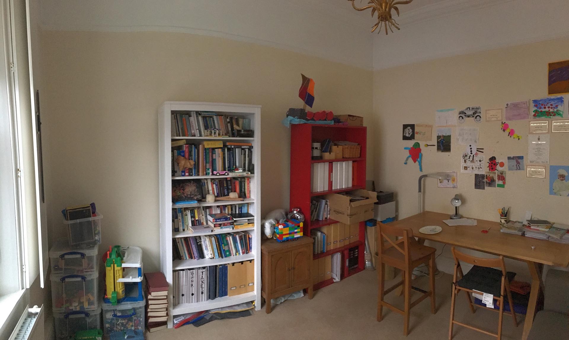 Before photo - A home school room.