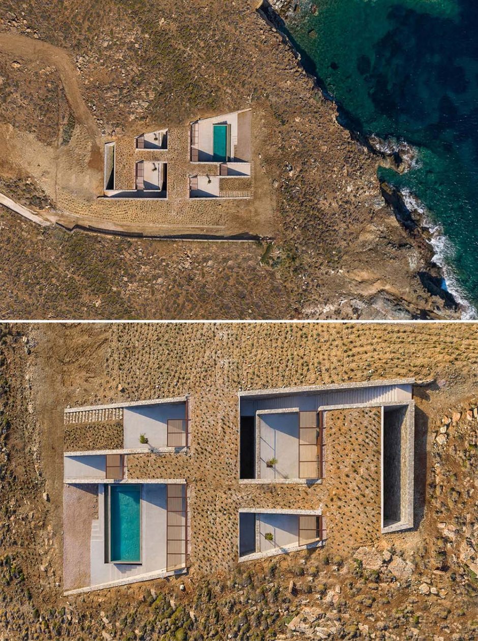 A Home Built Into The Hillside Of This Island Is Almost Invisible