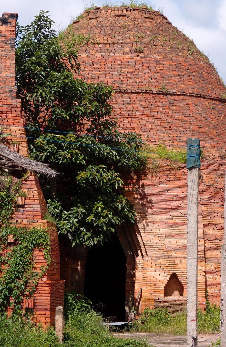 Vietnamese traditional brick kiln.