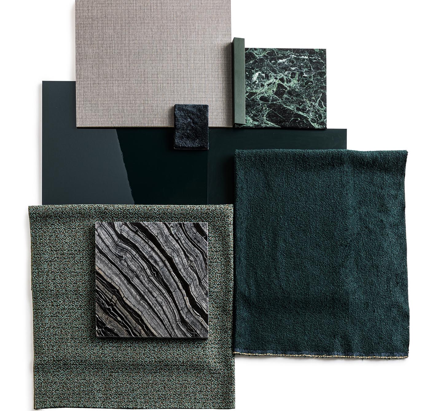 Modern furniture fabric choices from Italian company Molteni&C.