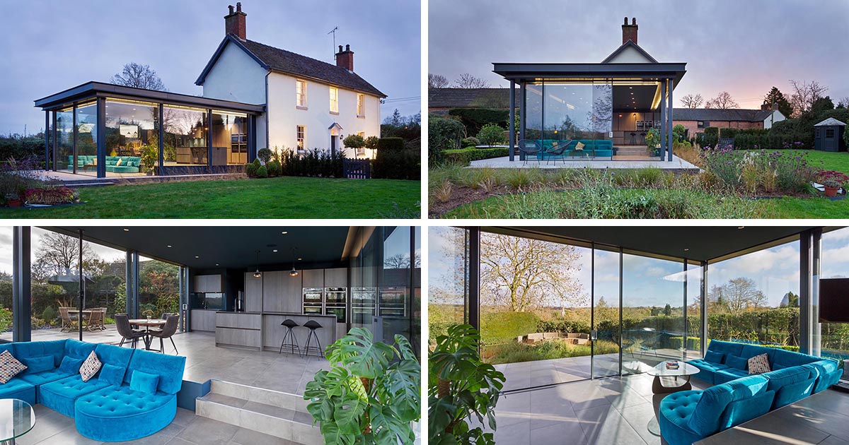 A Glass Enclosed Extension Added More Living Space To This Home