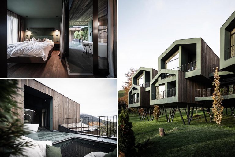 The Design Of This Hotel Is Like A Cluster Of Elevated Tree Houses