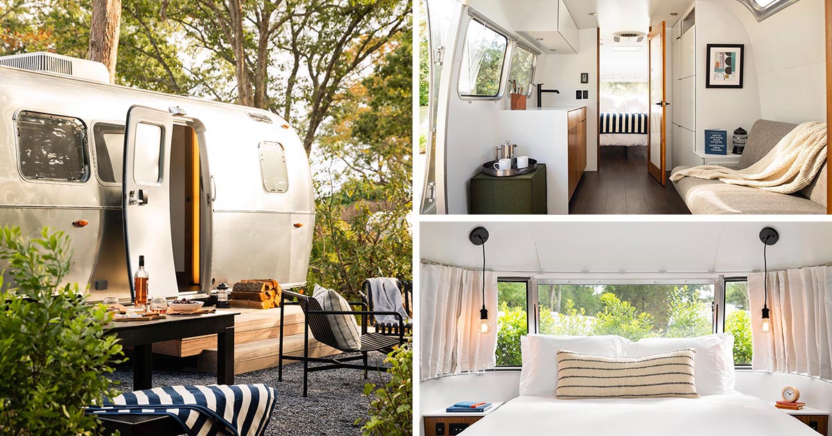 This Airstream Camper Was Updated With A Modern Interior To Create A Unique Accommodation Option
