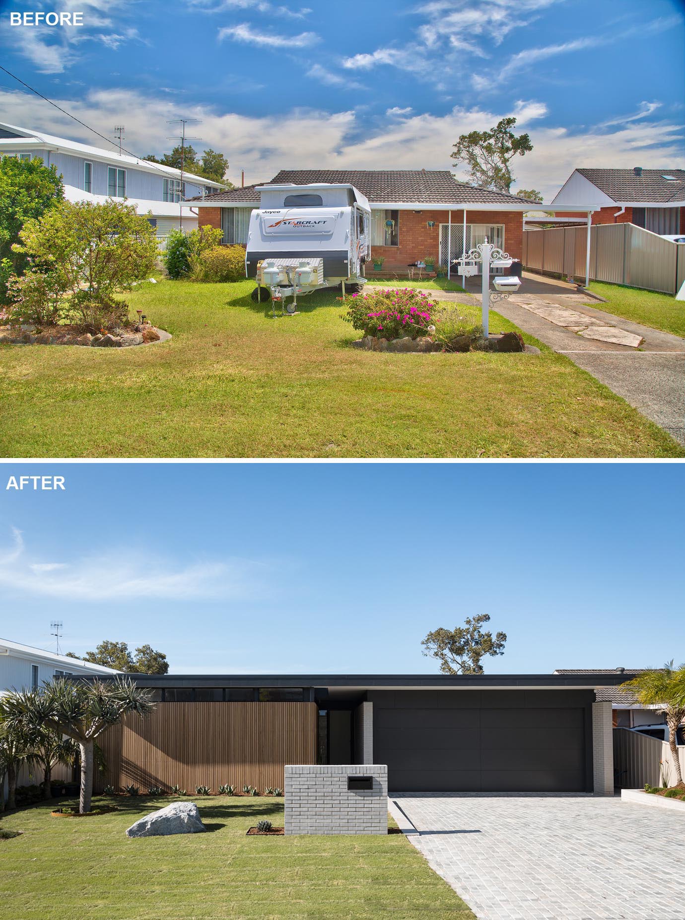Fabric Architecture have completed the modern remodel of an 70’s red brick Australian classic which had come to the end of its life.
