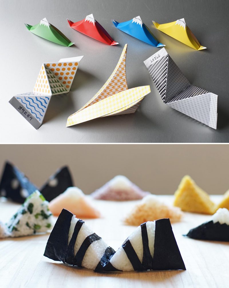 ORINIGIRI is a Food Art which is the cross between Origami and Onigiri. You will enjoy making unique shapes of rice balls by playing folding paper.