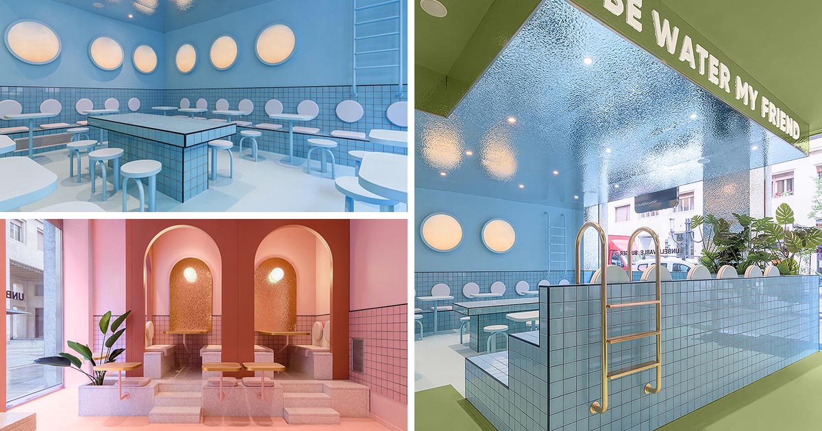 This Restaurant Has A Swimming Pool Inspired Interior Design