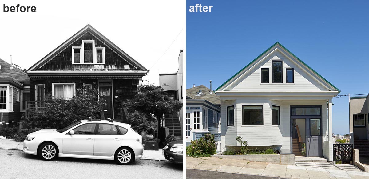 Before & After – This 1908 Home In San Francisco Has Received A Contemporary Remodel