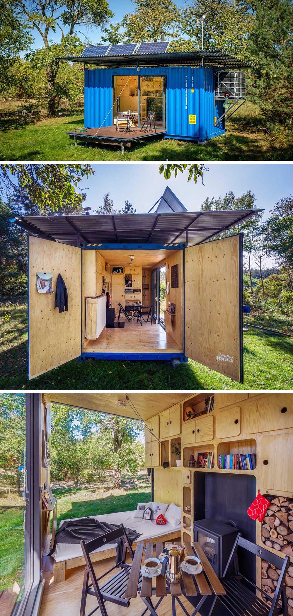 Design studio Pin-Up Houses has designed a tiny house that measures in at just 20ft x 8ft and is made from a small shipping container.