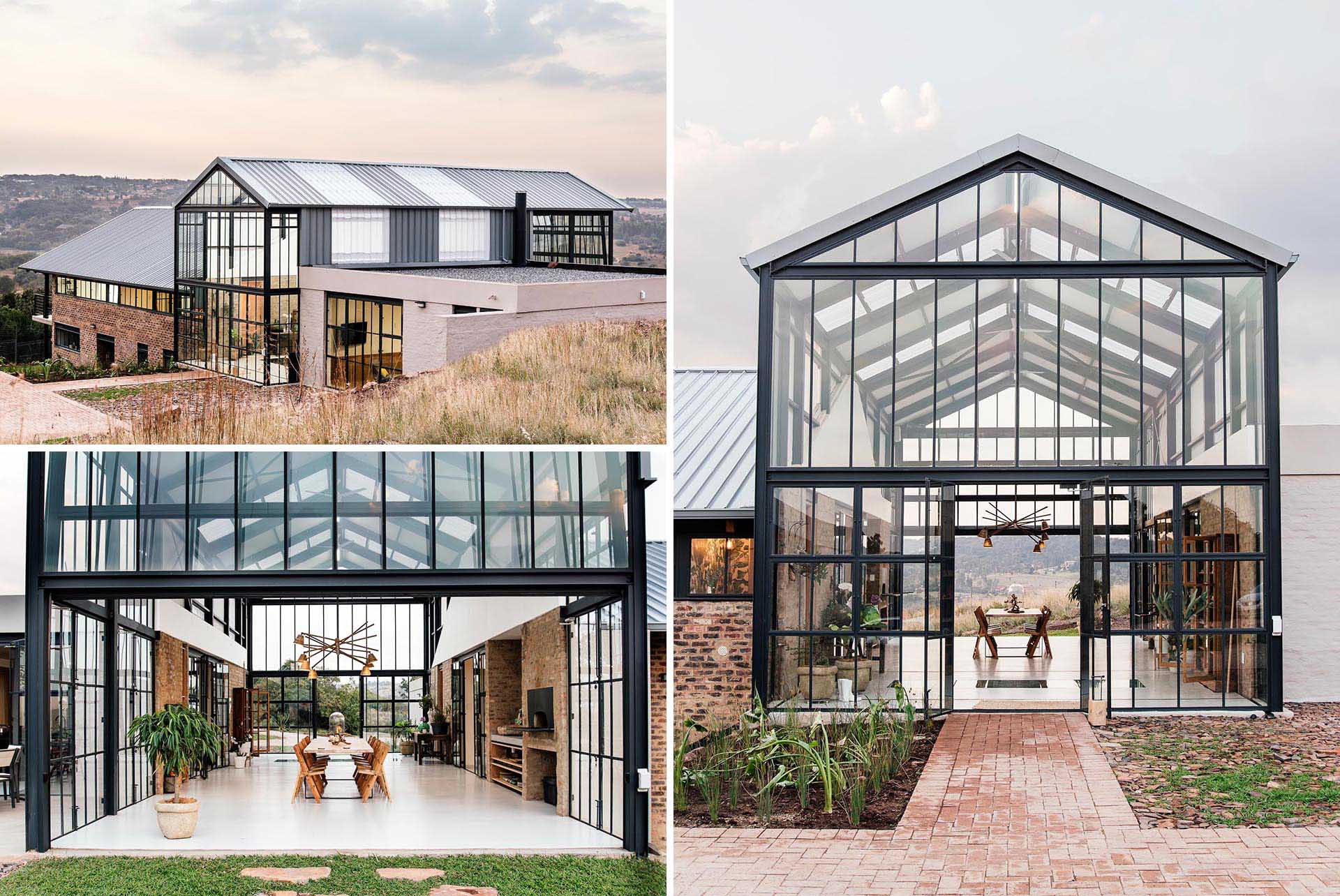 Key to the design of the home is the conservatory, which has been built with solid and translucent roof sheeting and sufficient insulation to optimize passive climate control.