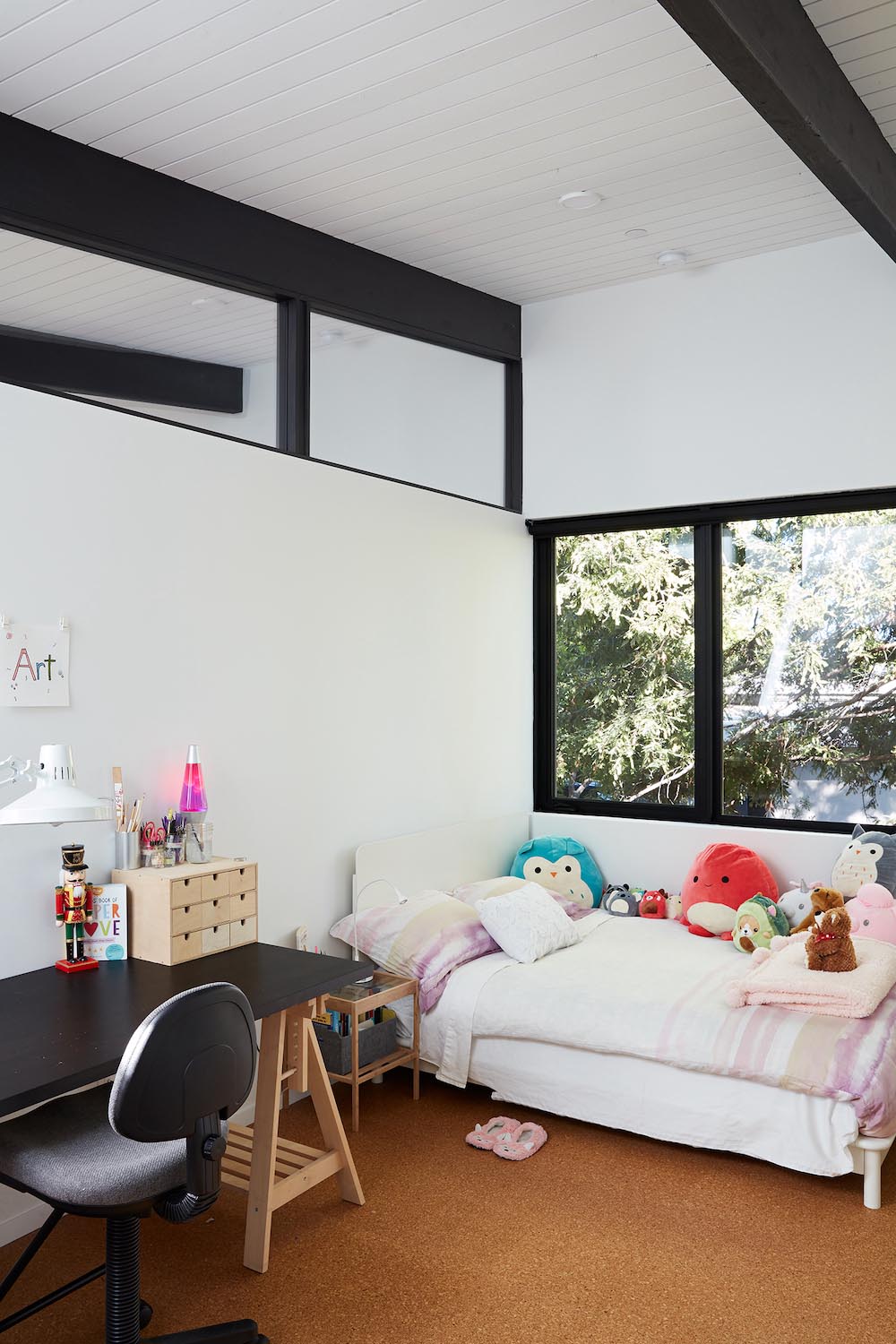 A contemporary kids bedroom.