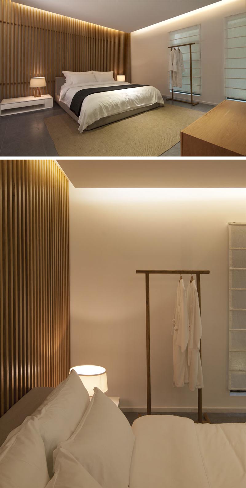 Bedroom Design Ideas - A modern resort style bedroom with hidden LED lighting.