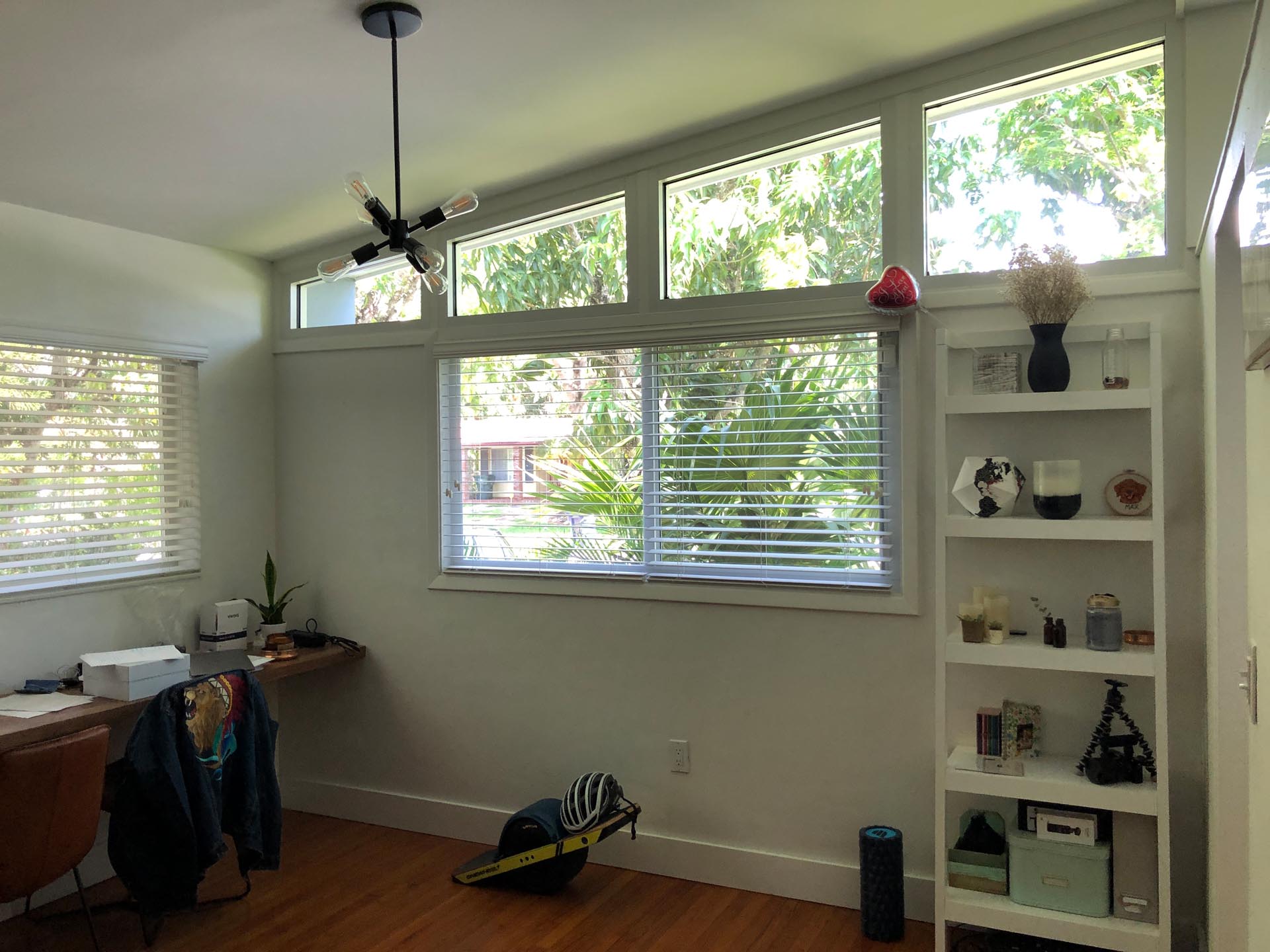 BEFORE - An enclosed and dated kitchen.